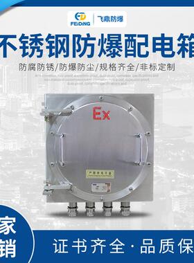 飞鼎不锈钢IIC防爆配电箱钢板控制箱挂式铸铝防爆箱防爆照明箱