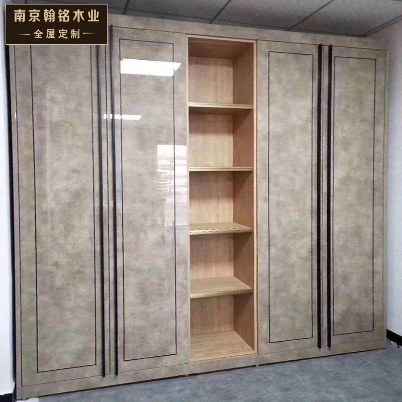 南京整体衣柜定制现代轻奢卧室收纳衣柜定做开放式衣帽间全屋