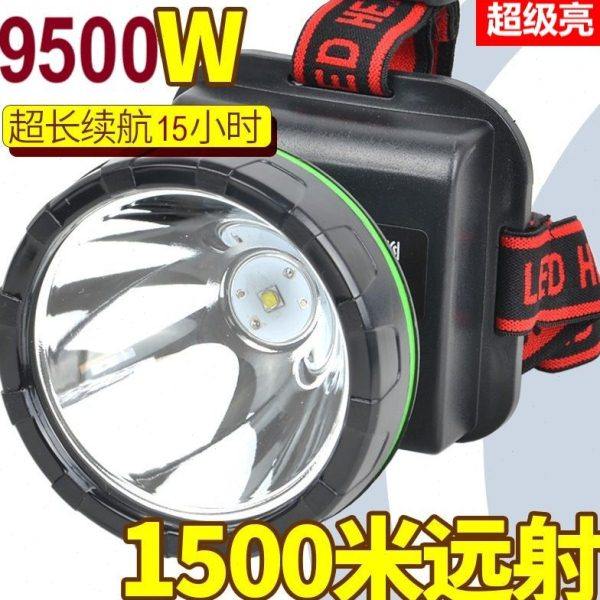大功率高亮度锂电头灯强光可充电超亮远射防水钓鱼灯头戴式手电筒
