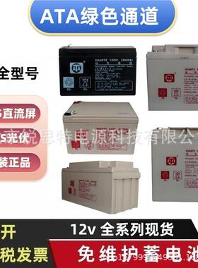 ATA绿色通道蓄电池LC-R1238LC-R1212R126512v7.2ah24ah直流屏