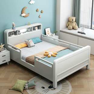 实木儿童床围栏1.2m防摔床边学生1.5米小户型单人床防护栏拼接床