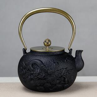 1200ml云中龙铸铁壶煮水壶铁茶壶日式烧水泡茶手工养生茶壶茶具