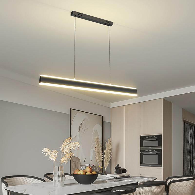 全光谱餐厅吊灯设计师吧台北欧一字几何长条LED饭厅灯具极简,家装灯饰光源,智能吊灯,淘宝优惠券,粉丝福利购,淘宝优惠卷