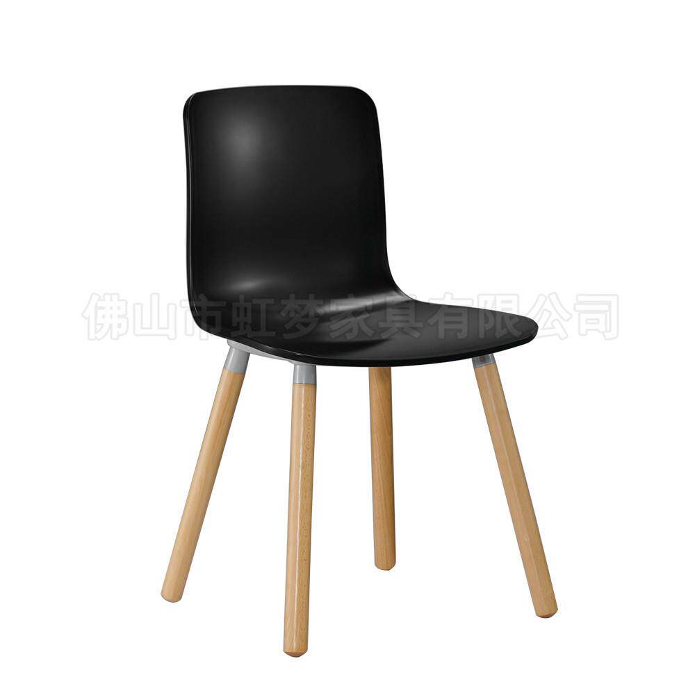 黑色塑料椅北欧简约学校职工食堂餐桌椅快餐厅饭店饺子馆桌椅配套