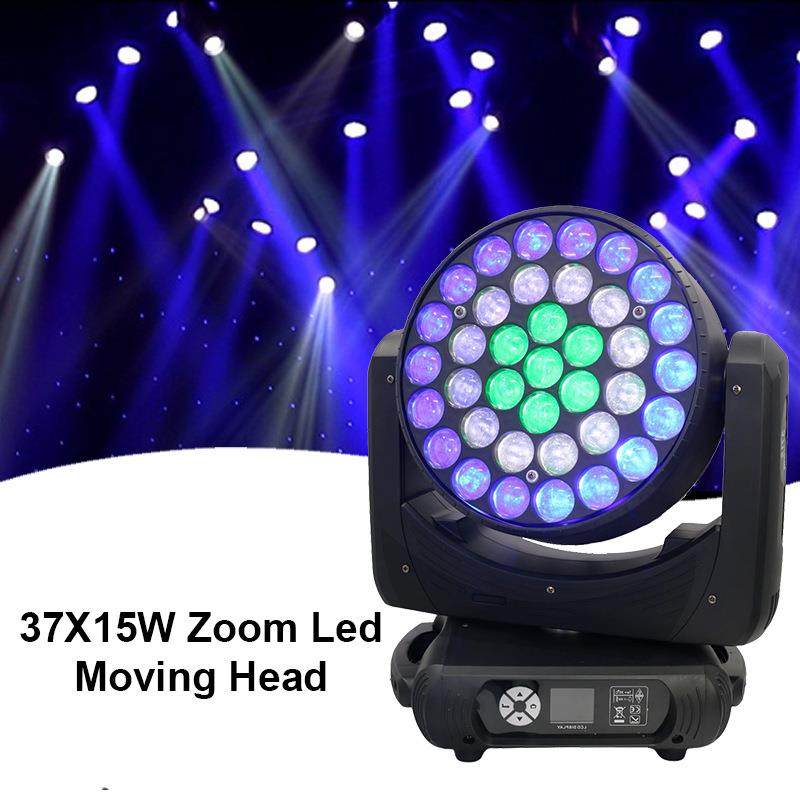 Grace37X15W4in1ZoomBeamMovingHeadLEDStageLights