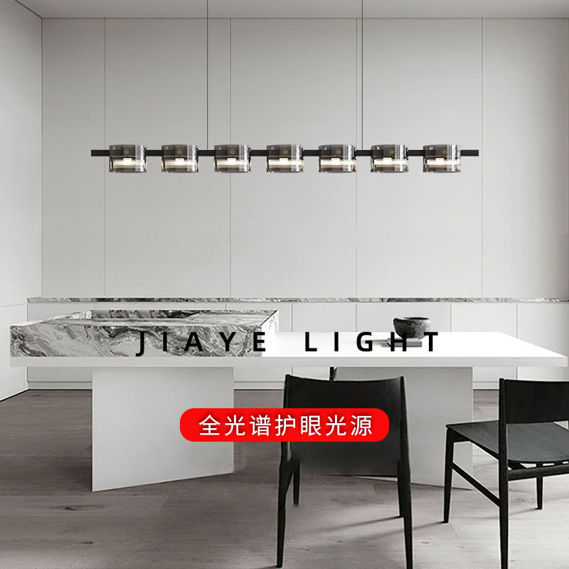 全铜轻奢玻璃餐厅吊灯现代简约时尚餐桌创意个性吧休闲吧前台吊灯