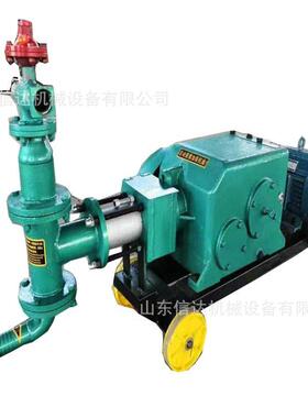 ZJB-6型双进双出水泥灰浆注浆机5.5kw活塞式灰浆泵注浆泵活塞单双