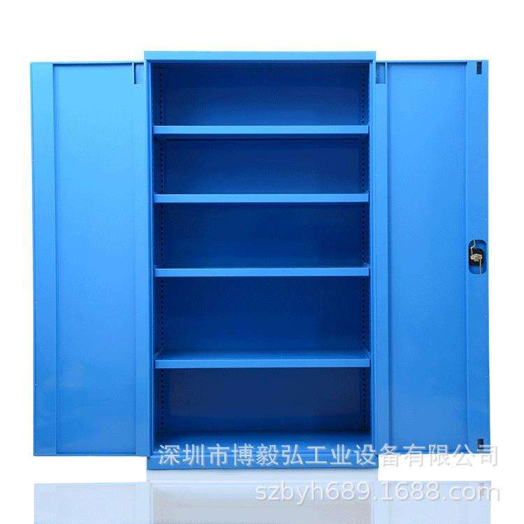 供应博毅弘车间重型置物柜工具柜 双开门储物柜铁皮柜 工业备品柜