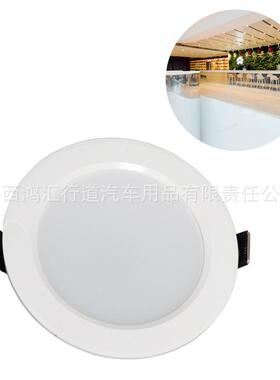 LED12V3W房车用改装灯房车大篷车射灯游艇顶灯白色房车配件圆形