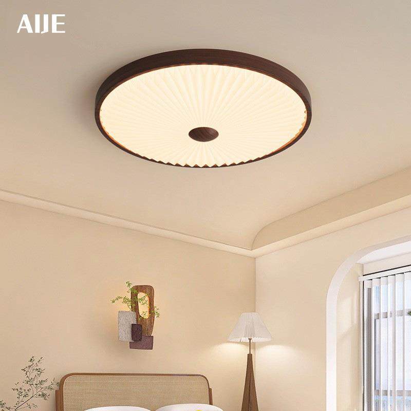 卧室吸顶灯北欧极简原木纹色书房间led灯全光谱百褶圆形主卧灯具,纺织面料/辅料/配套,纺织机械配件,淘宝优惠券,粉丝福利购,淘宝优惠卷