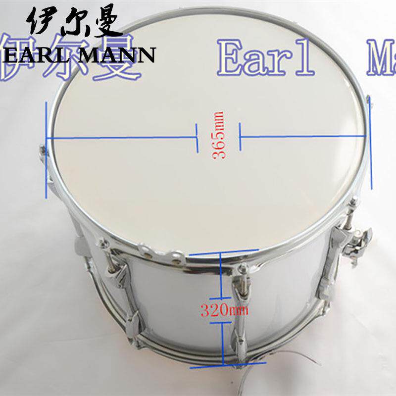 伊尔曼EarlMann木腔小军鼓14寸银灰色小军鼓打击乐器