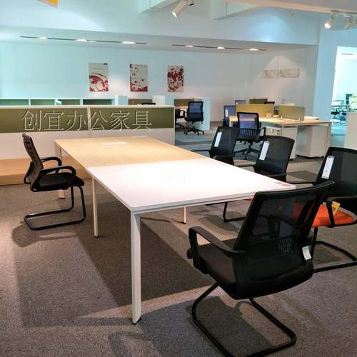 深圳简约现代会议桌长条桌洽谈桌工作台小型会议室接待桌长方形桌