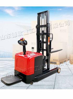 全电动托盘堆高车CDD型站驾式全电动搬运车物流站2t电瓶叉车