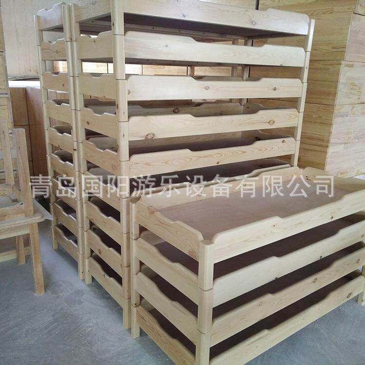 幼儿园用床儿童实木床叠叠床木质午睡床早教午托床