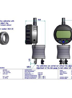 德国kroeplin数显式气雾罐瓶口深度测量卡规AE2105