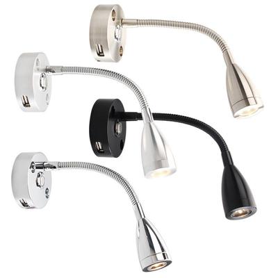 12V10-30V触摸调光房车灯3WLED房车阅读灯USB充电口软管船游艇灯