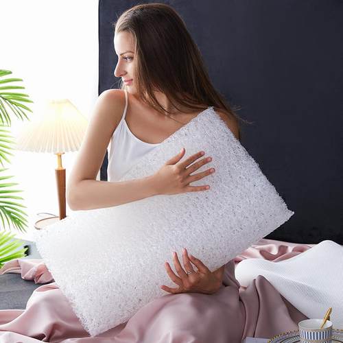 4D空气纤维枕头夏季透气护颈四季舒适枕芯可水洗学生宿舍枕芯