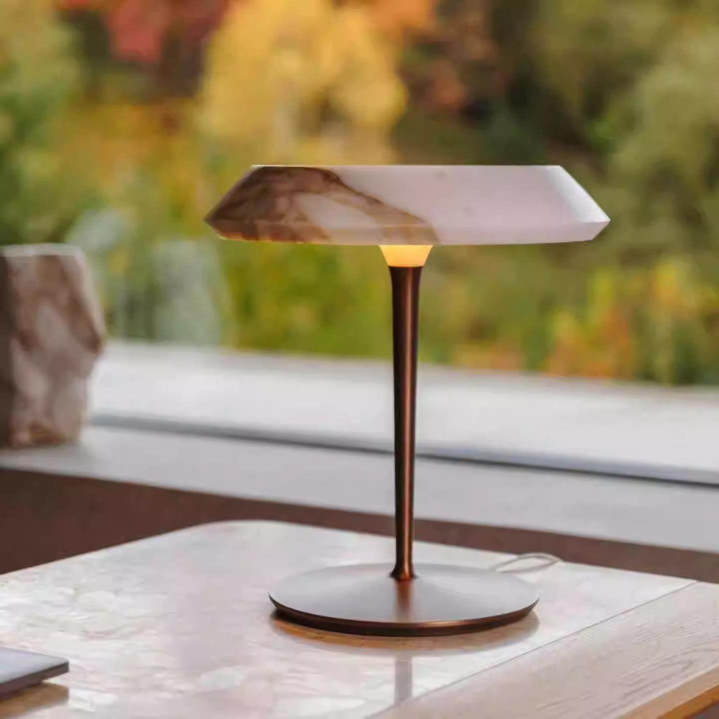 北欧大理石台灯轻奢客厅卧室床头柜装饰摆件高级感氛围感小夜灯,节庆用品/礼品,新娘配件,淘宝优惠券,粉丝福利购,淘宝优惠卷