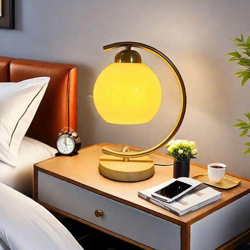 奶油风主卧床头台灯卧室床头灯简约现代北欧创意玻璃床头柜灯具,节庆用品/礼品,新娘配件,淘宝优惠券,粉丝福利购,淘宝优惠卷