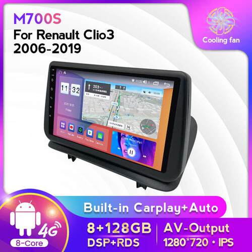 适用于雷诺Clio306-19款安卓大屏中控车载导航屏幕8+128G