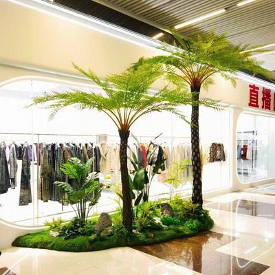 高档大型仿真桫椤树工程项目沙罗树手工天然造景道具仿真蕨类花树