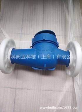 蓝色全塑料PVC水表PVC法兰水表耐弱酸碱塑料水表DN25DN40DN50