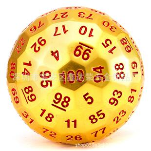 D100金属骰子套装色子多克苏鲁面骰子DND跑团筛子