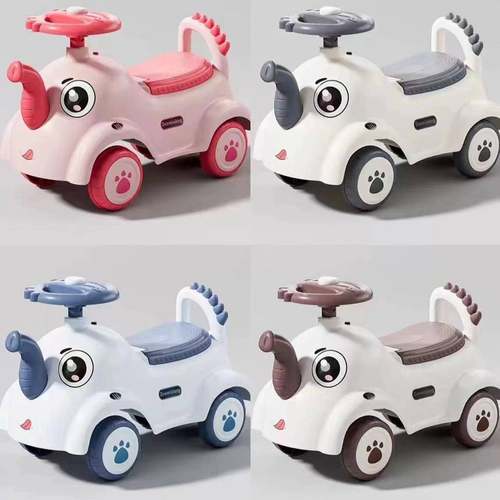 新款儿童滑行车恐龙1-3岁宝宝扭扭带灯光音乐男女通用四轮平衡车