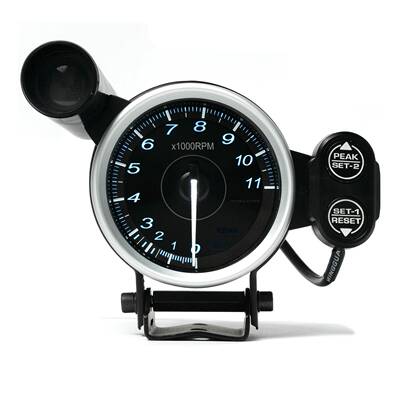 7色背光转速表赛车改装仪表A13.75寸80mm仪表12V汽车改装仪表