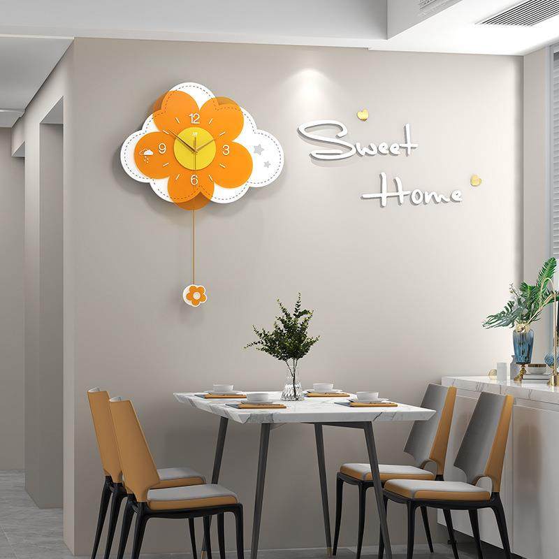 挂钟客厅时尚现代简约家用钟表挂墙轻奢网红餐厅装饰时钟新品家居