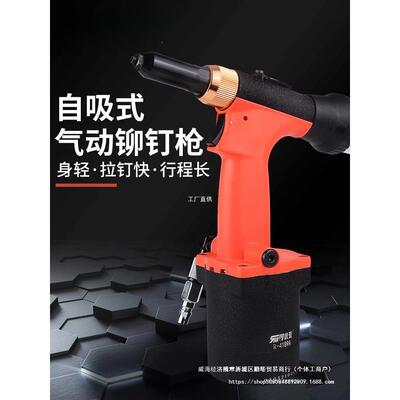 锐壹4189气动拉钉枪拉铆枪铝钉抽芯铆钉枪自动轻身自吸式铆接工具