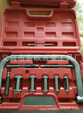 10PC气门弹簧压缩器免拆式凡尔钳组油封垫片更换顶置钳拆卸工具