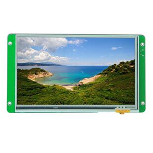 7.0寸液晶模组500亮度1024x600彩色串口屏.串口屏电容触摸屏