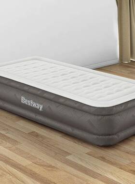 Bestway69048单人双层布面充气床内置泵家用户外加厚充气气垫床