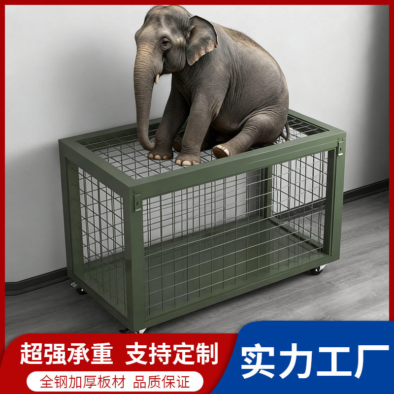 移动网箱托盘军绿色仓储铁笼可移动货架野营物资周转铁箱仓储笼带