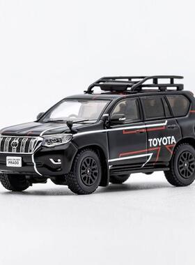 GCD1:64丰田酷路泽霸道150普拉多拉力赛特别版仿真合金汽车模型