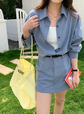 3th Morning 都市艺术馆 韩系高级感亚麻上衣衬衫裙裤套装ZY2965