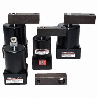 SNS神驰气动旋转压紧气缸转角夹紧缸SRC-25 32 40 50 63X90°-L R