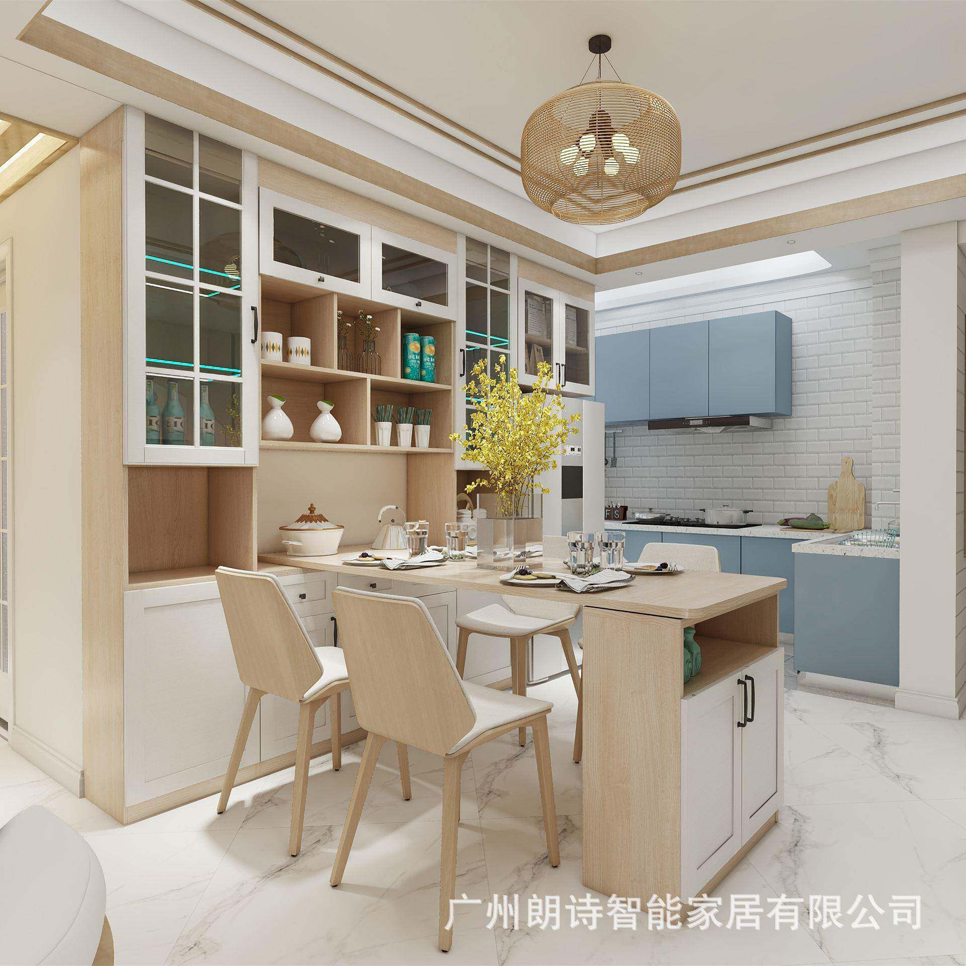 全屋定制家具整体家装电视柜榻榻米卧室推拉门移门衣柜北欧风