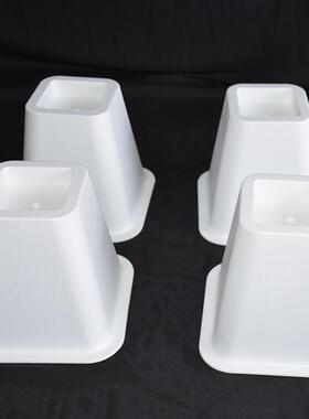 白色床脚/塑料床脚/增高床脚垫桌脚垫SGS测试认证承重500KG