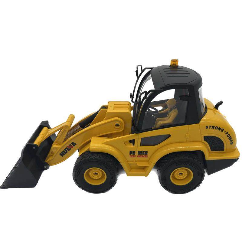 汇纳新品1518遥控推土车模型工程车1:24九通道仿真电动儿童玩具