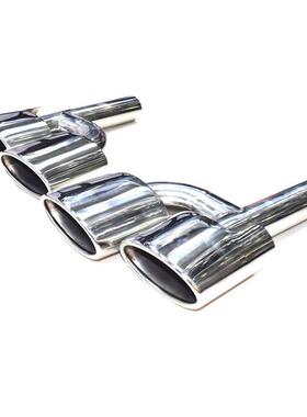 适用于奔驰汽车尾喉C级C180C200C260C300改装C63AM四出不锈钢尾嘴