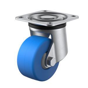 A×B 82×82 不锈钢SUS 75MC3寸蓝色活动轮 安装 HSG 底座