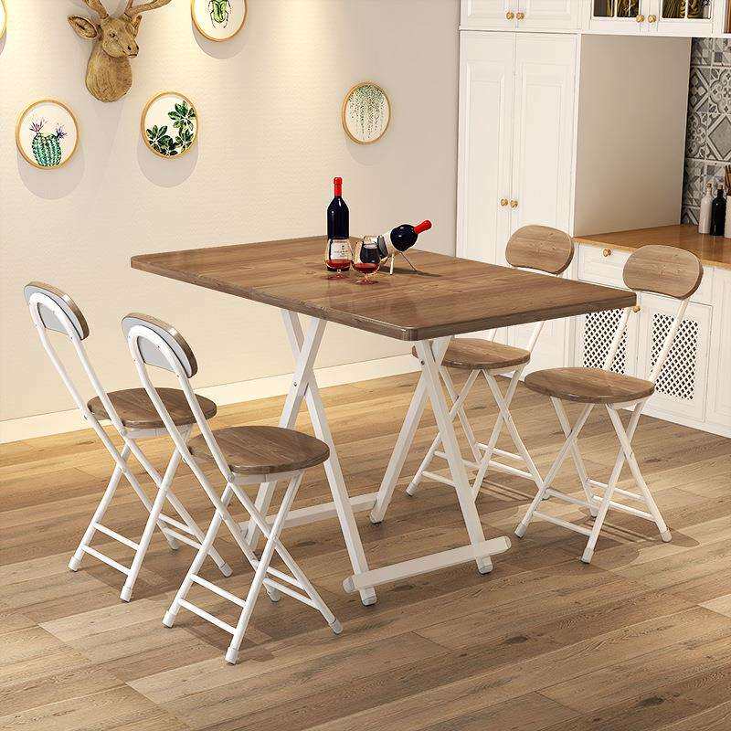 折叠桌餐桌家用简易小户型折叠桌椅组合长方形吃饭桌子摆摊长条桌