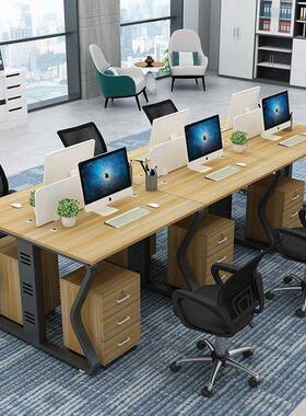 办公桌椅组合职员工位桌一整套办公桌单人电脑桌现代单人办公桌