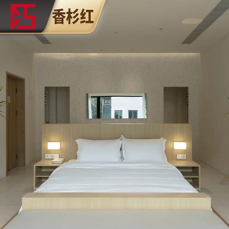 宾馆酒店公寓民宿家具书桌书台出租房床标间单间床民宿配套家具
