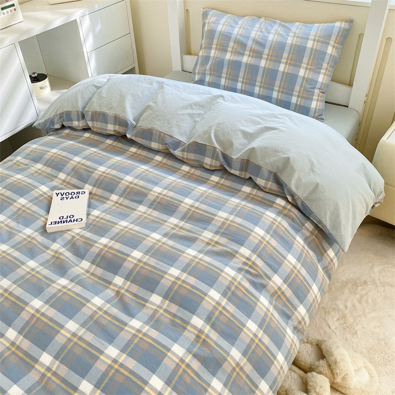 宿舍被子一整套全套床上用品大学生单人0.9m三件套六件套被褥套装