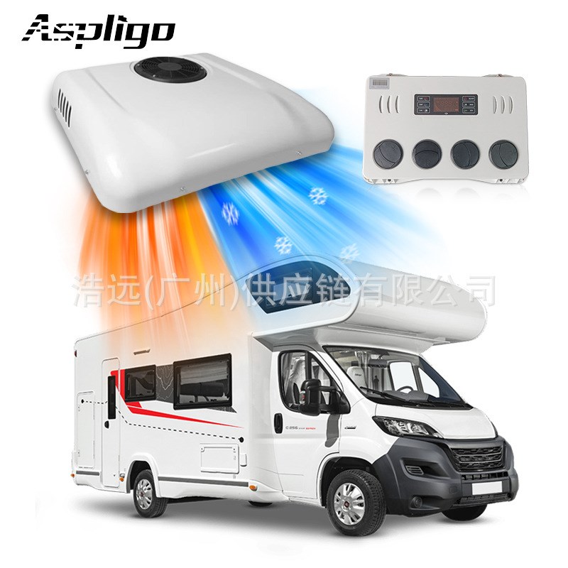 源头厂家驻车空调冷暖款24V房车轻卡餐车置顶一体机汽车变频空调
