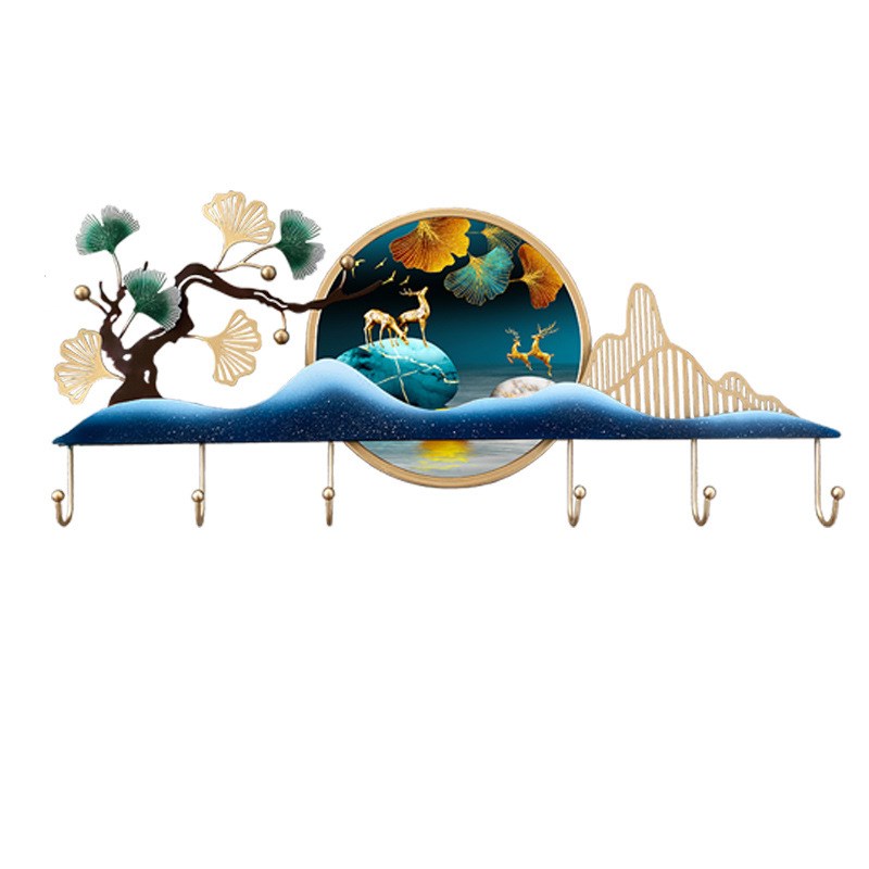 玄关轻奢挂钩入户门后挂衣钩个性装饰挂钩钥匙置物挂衣架墙壁装饰