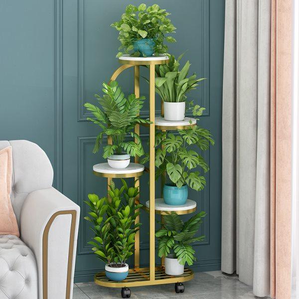 花架子客厅落地式置物架阳台布置简约现代花盆架铁艺植物摆放层架,收纳整理,阳台置物架,淘宝优惠券,粉丝福利购,淘宝优惠卷